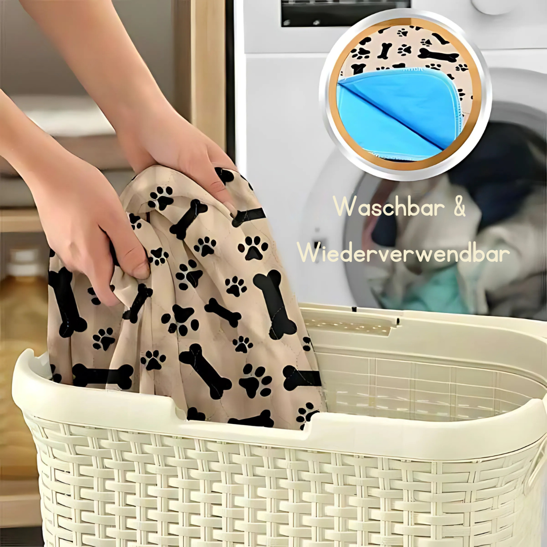 Hygiene Unterlage für Hunde – Wasserdichte Schondecke 70x80 cm – Waschbarer Möbelschoner, Rutschfest und Atmungsaktiv
