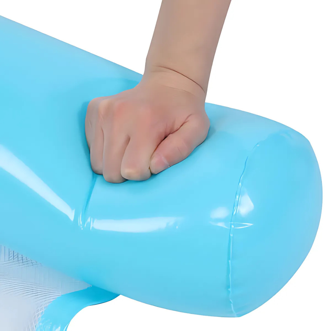 Wasserhängematte mit Pumpe | Luftmatratze für Pool & Strand | Wasserbett mit Netz