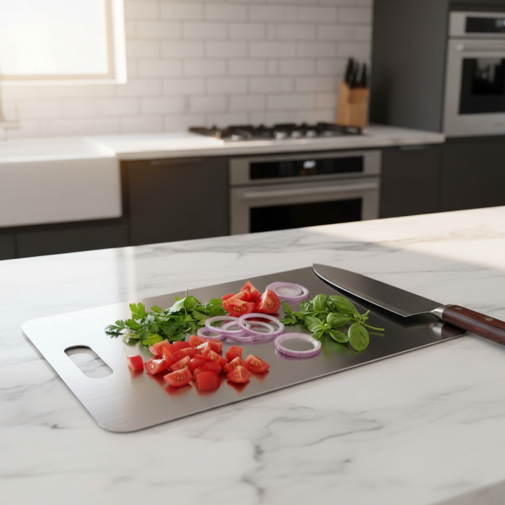BladeBoard Edelstahl Schneidebrett