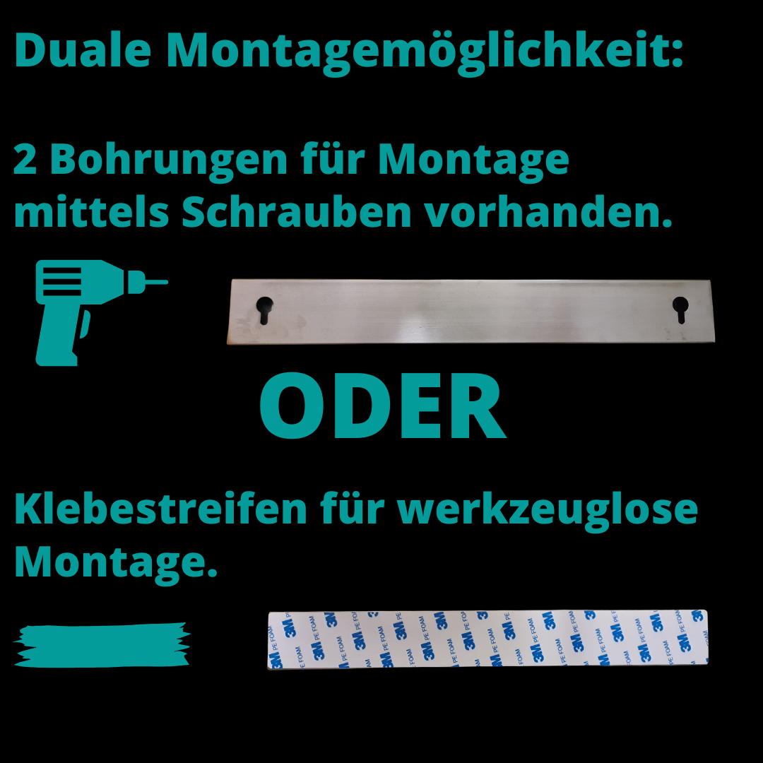 AirKnive Magnetischer Messerhalter aus Edelstahl