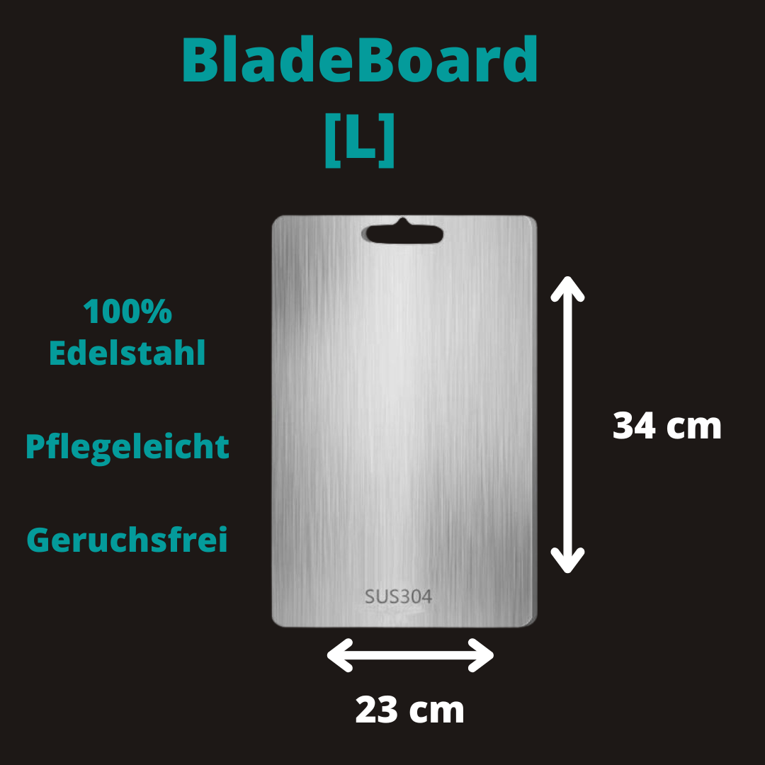 BladeBoard Edelstahl Schneidebrett