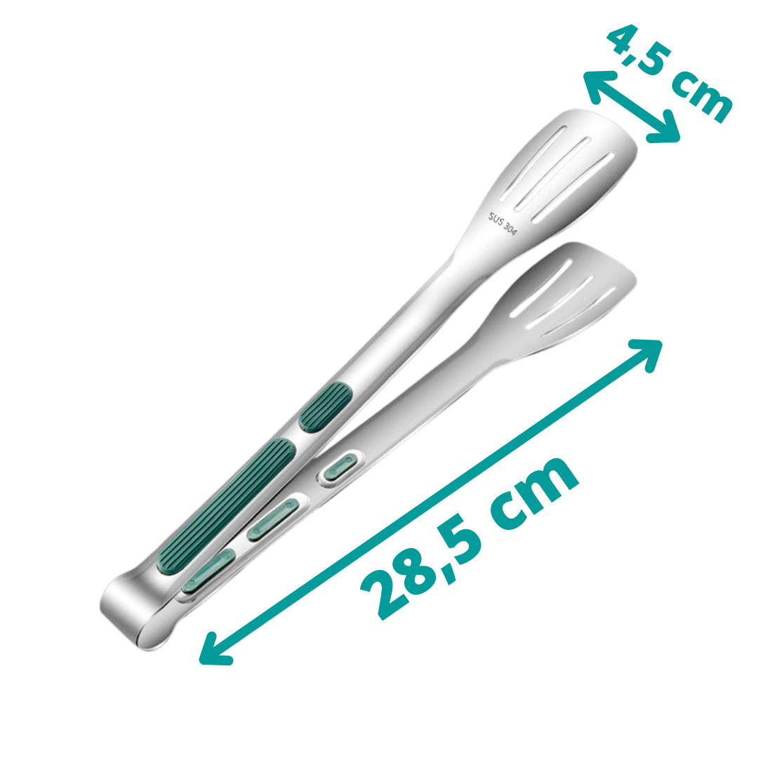 Edelstahl Grill- und Küchenzange