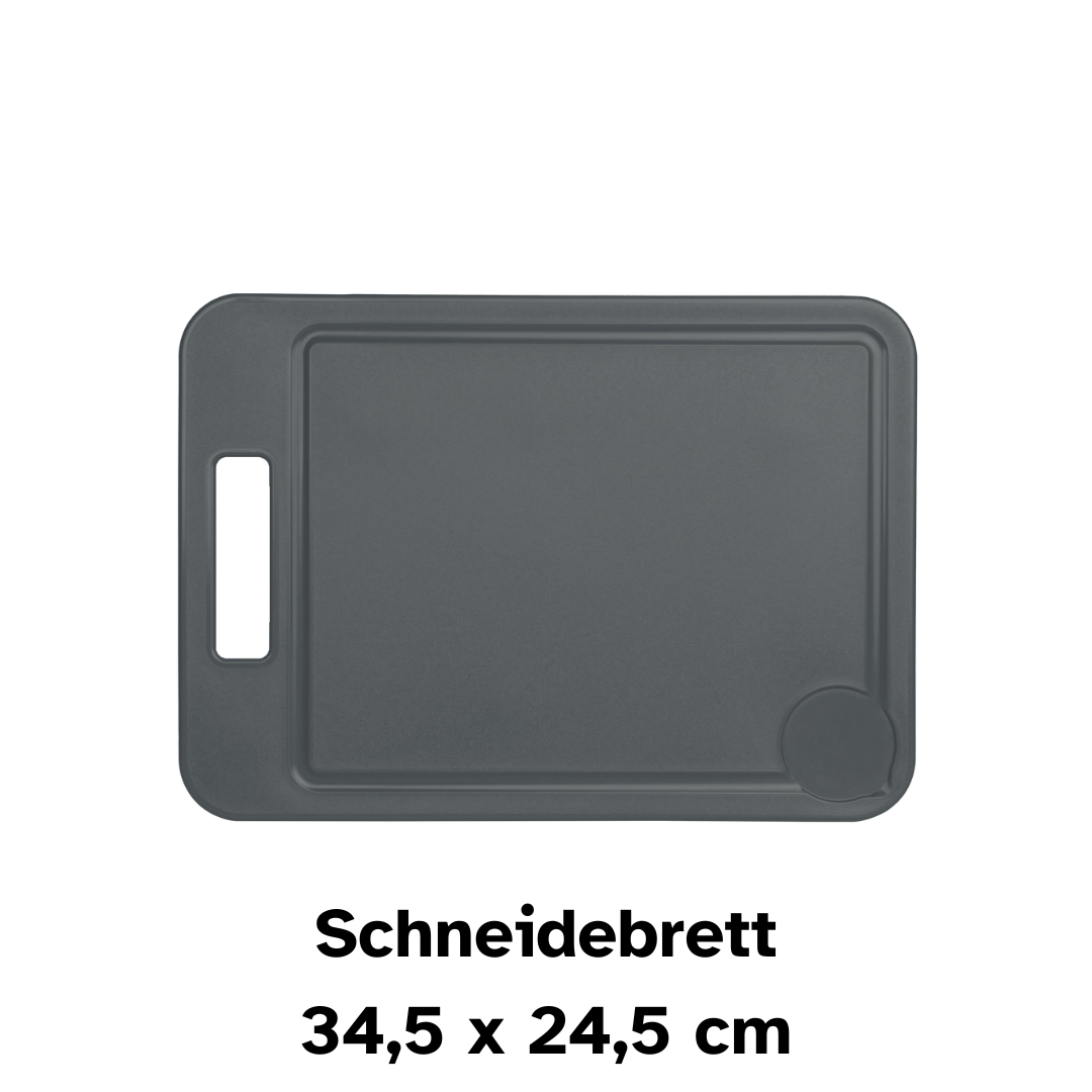 Schneidebretter Set | Premium Qualität | 3-Teilig | Frühstücksbrett, Schneidebrett &amp; Pizzabrett