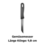 Gemüsemesser mit 9 cm langer Klinge.