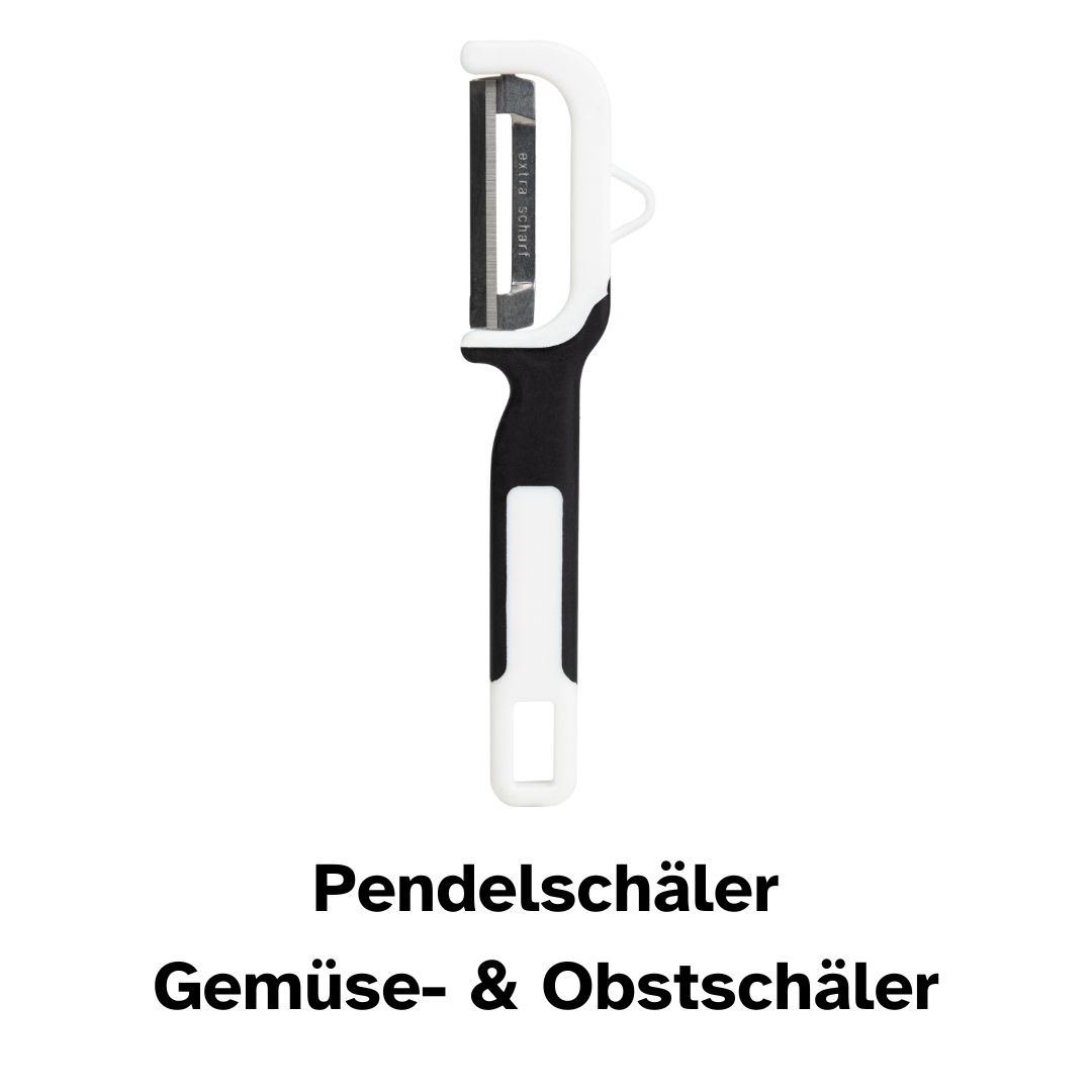Sparschäler | Kartoffel- und Gemüseschäler mit Edelstahlklinge | Spülmaschinengeeignet