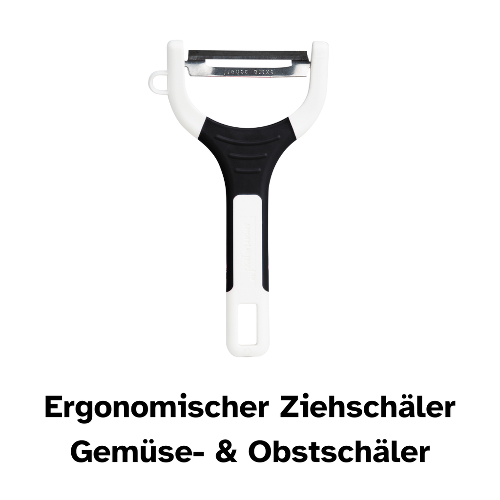 Sparschäler| Ziehschäler mit Edelstahlklinge für Obst und Gemüse | Spülmaschinengeeignet
