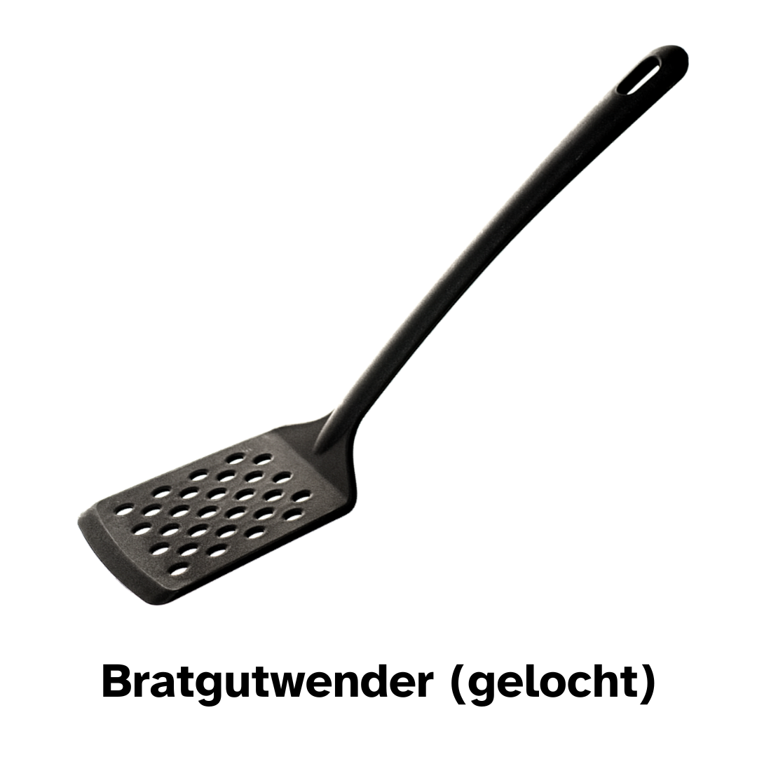 Wender & Bratset | 5-Teilig | Bratwender, Bratschaufeln, Pfannenwender, Grillzange