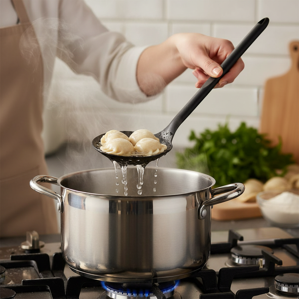 Schaumlöffel | Premium Abseihlöffel | Schaumkelle aus Kunststoff Hitzebeständig bis 270°C